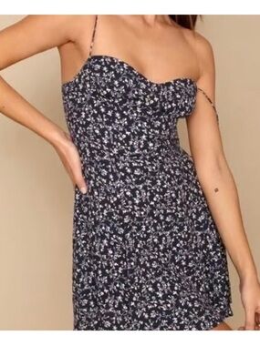 NWT New with Tags Reformation Saskia Dress Twilight Floral Pattern